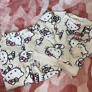 Hello Kitty Kids Matching Set - Cream and Pink